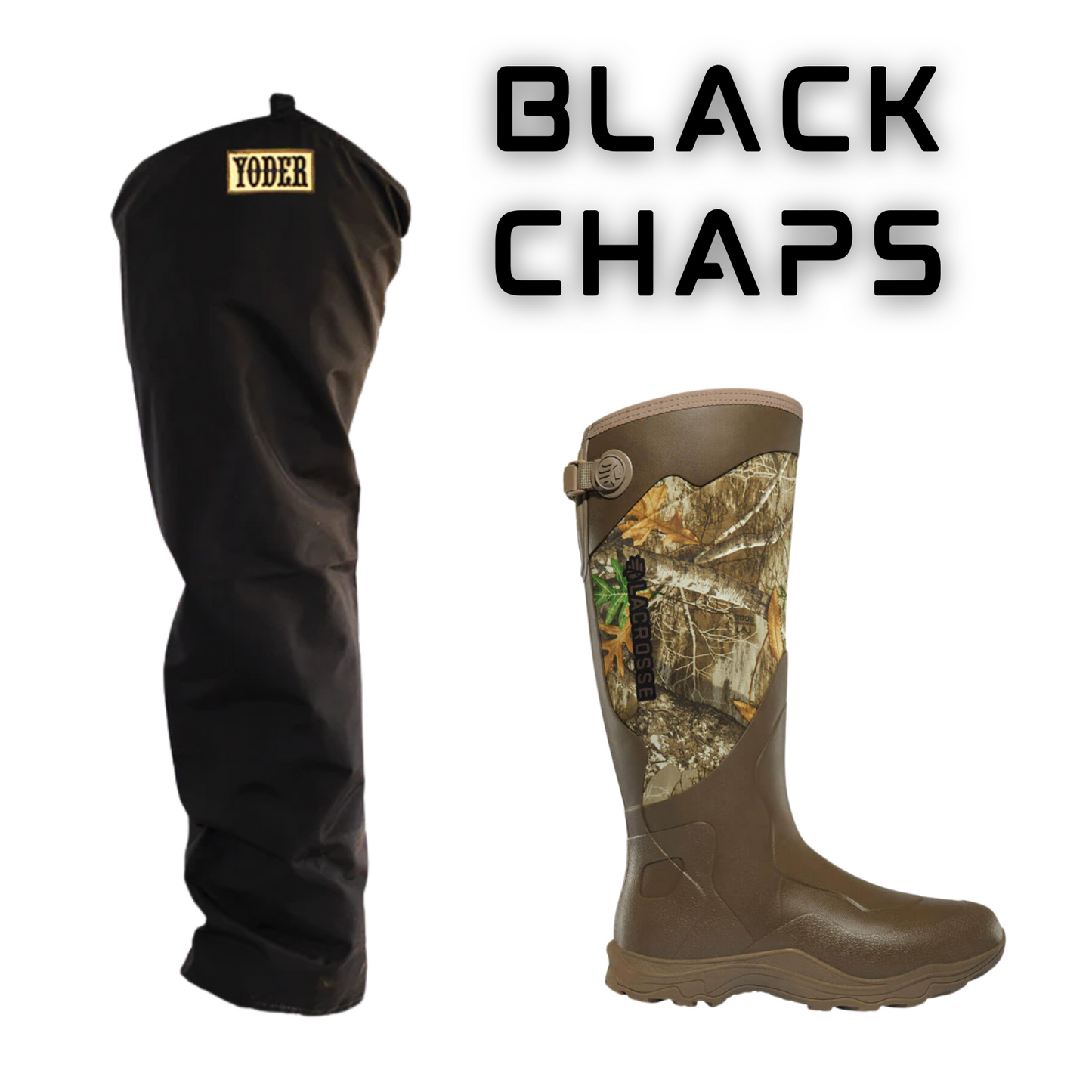 Lacrosse Alpha Agility with Black Yoder Chaps