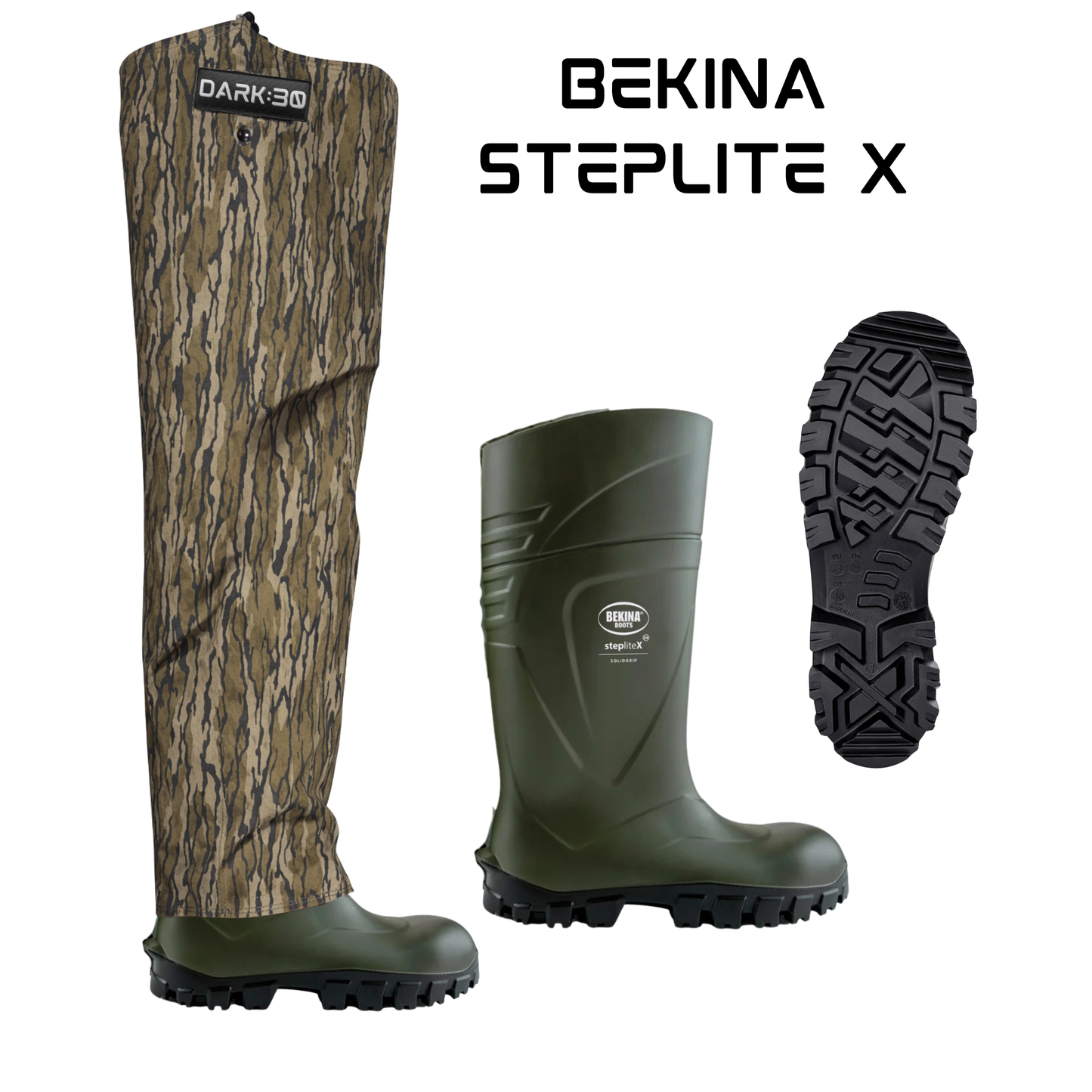 Bekina with Yoder Bottomland Chaps (Has white Dark 30 patch instead of Black)