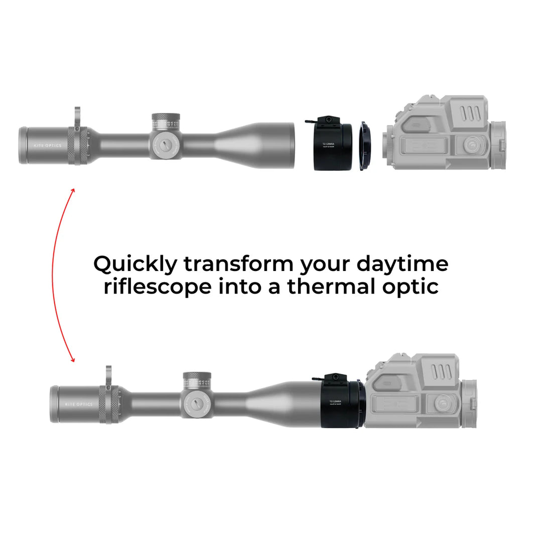 Rusan MAR Quick Release Bell- Mount Adapter for Thermal Clip-On + Connector