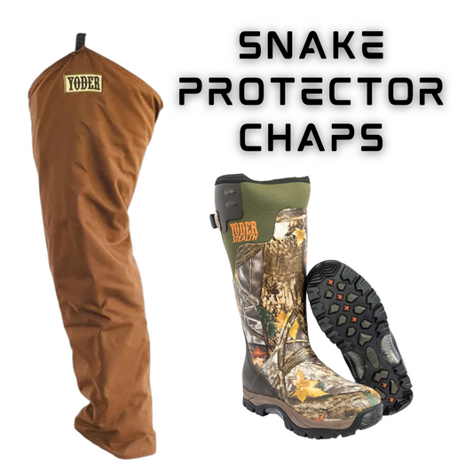 Yoder Stealth Boots with Snake Protector Chaps
