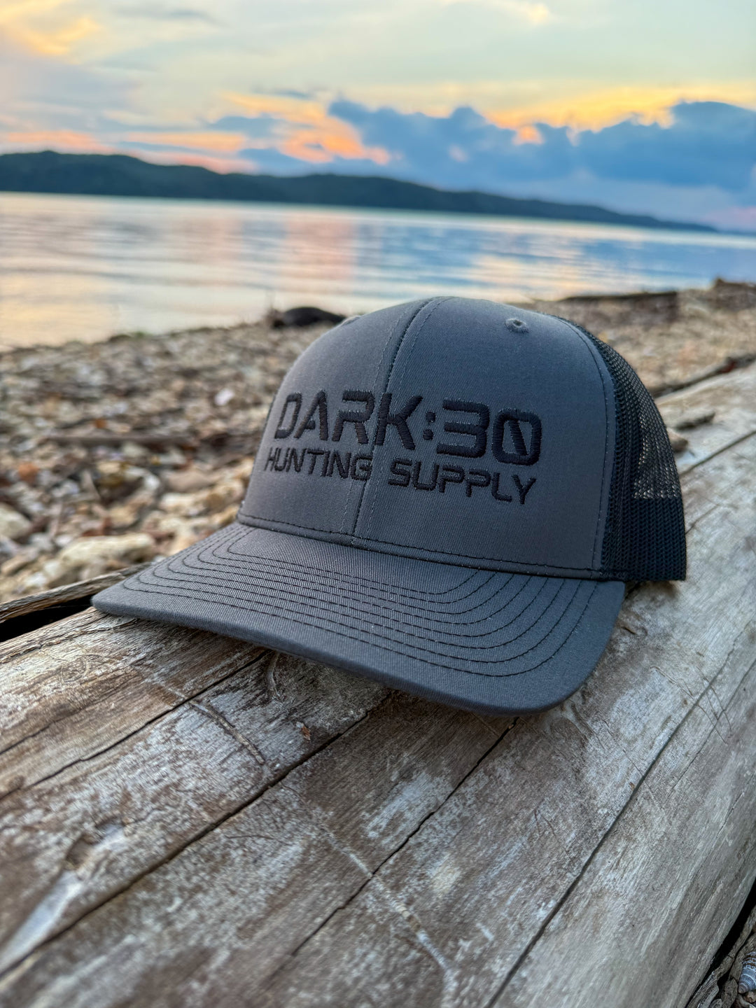 Dark:30 Richardson 112 Trucker Hat – Charcoal/Black