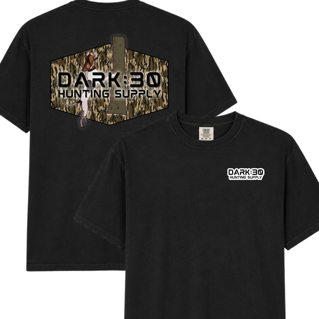 Black Comfort Colors Camo Patch Tee