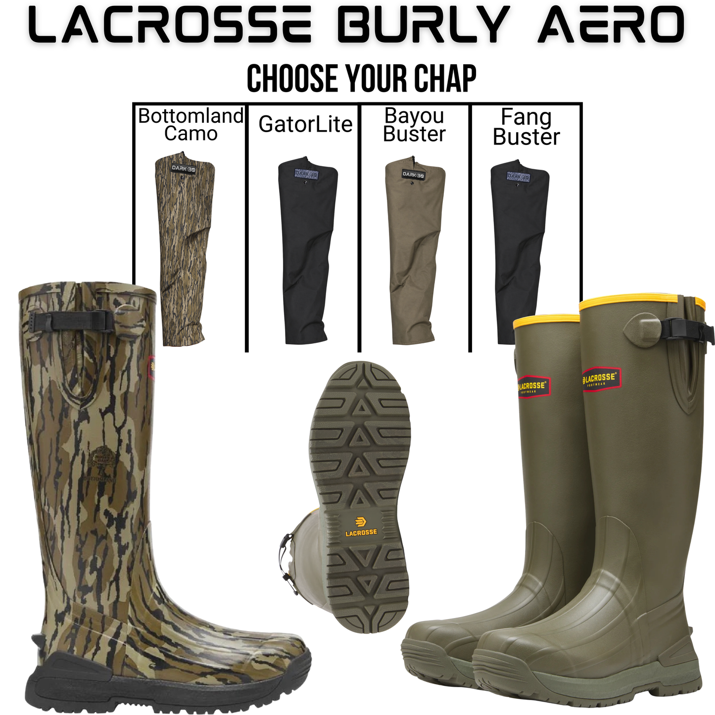 Lacrosse Burly Aero with Chaps