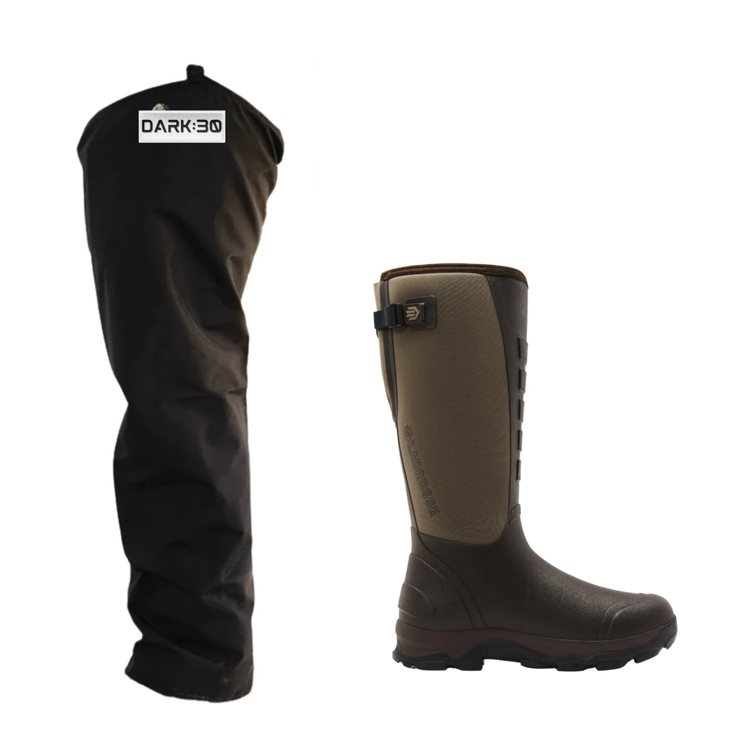 Lacrosse Alpha Lite II Boot with Yoder Bush Master Chaps