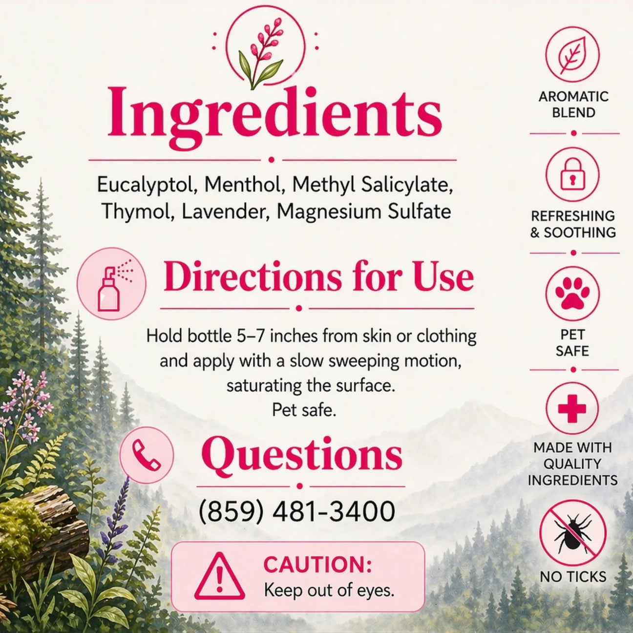 Strick’s Famous Tick Spray - Tick Repellent Spray for Dogs & Humans