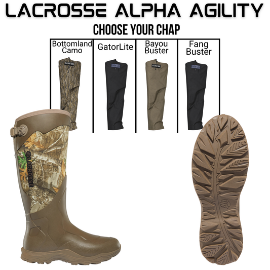 Lacrosse Alpha Agility with Wildcat Chaps