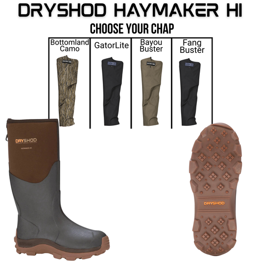 Dryshod Haymaker HI with Wildcat Chaps