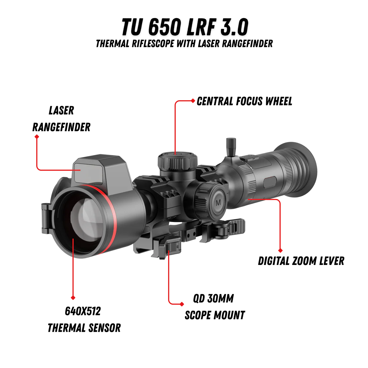 Guide TU650 LRF Rifle Scope
