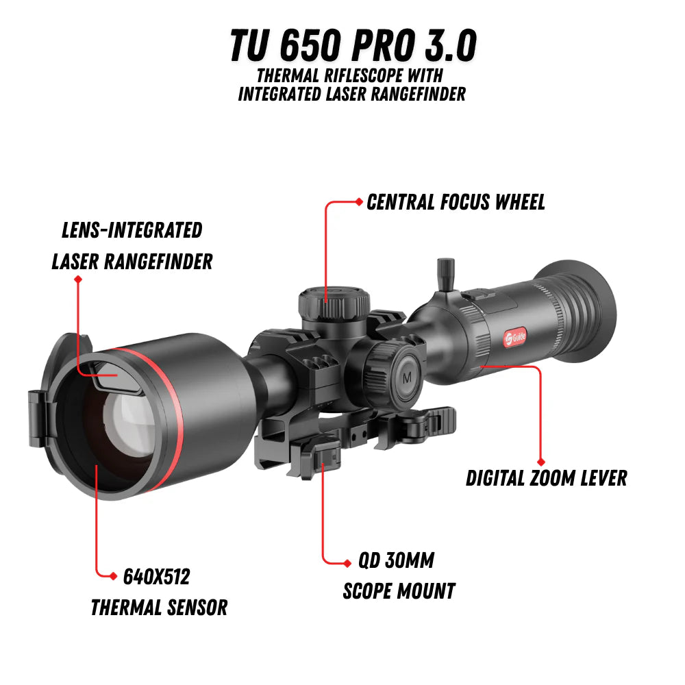 Guide TU650 LRF Pro 3.0 Rifle Scope